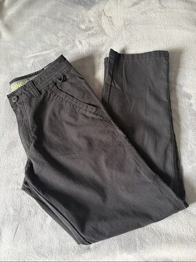Men's Black Cargo Pants with Slim Straight Fit
